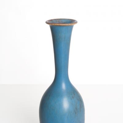 Gunnar Nylund Gunnar Nylund for Rorstrand Sweden Scandinavian Modern vase in blue and brown 