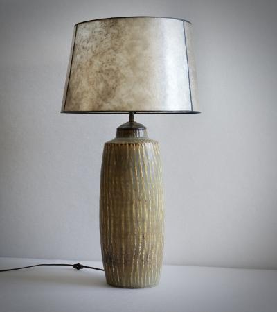Gunnar Nylund Large stoneware table lamp by GUNNAR NYLUND