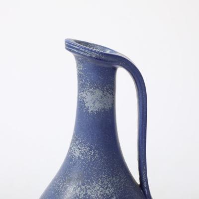 Gunnar Nylund Mid Century Cobalt Blue Glazed Ceramic Pitcher by Gunnar Nylund for R rstrand