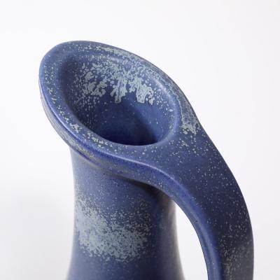 Gunnar Nylund Mid Century Cobalt Blue Glazed Ceramic Pitcher by Gunnar Nylund for R rstrand