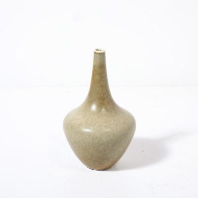 Gunnar Nylund Mid Century Modernist Taupe Glazed Ceramic Vase By Gunnar Nylund for Rorstrand