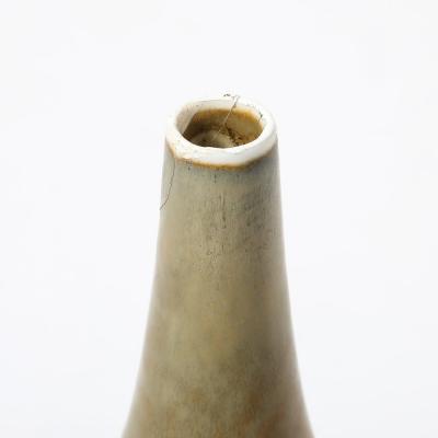 Gunnar Nylund Mid Century Modernist Taupe Glazed Ceramic Vase By Gunnar Nylund for Rorstrand