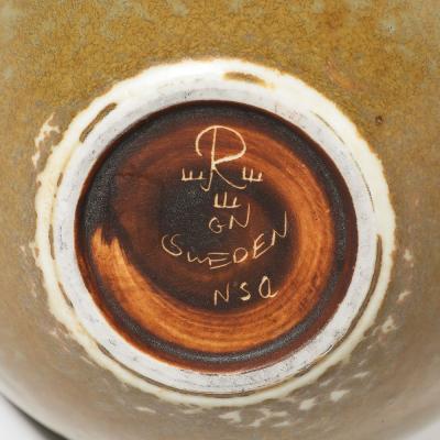 Gunnar Nylund Mid Century Modernist Taupe Glazed Ceramic Vase By Gunnar Nylund for Rorstrand