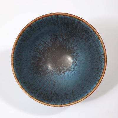 Gunnar Nylund Mid Century Sky Blue Copper Glazed Ceramic Bowl by Gunnar Nylund for R rstrand
