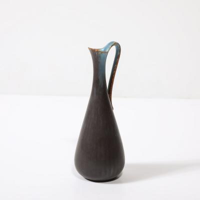Gunnar Nylund Mid Century Sky Blue Copper Pitcher Vase by Gunnar Nylund for R rstrand