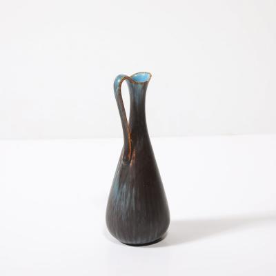 Gunnar Nylund Mid Century Sky Blue Copper Pitcher Vase by Gunnar Nylund for R rstrand