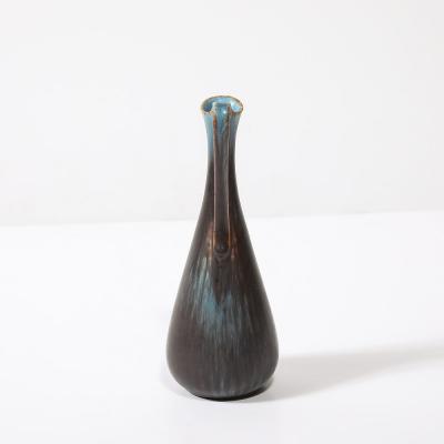 Gunnar Nylund Mid Century Sky Blue Copper Pitcher Vase by Gunnar Nylund for R rstrand