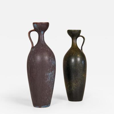 Gunnar Nylund Midcentury Set of 2 Ceramic Vases Gunnar Nylund R rstrand Sweden 1950s