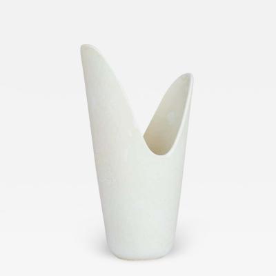 Gunnar Nylund Midcentury White Pike Mouth Vase R rstrand by Gunnar Nylund Sweden