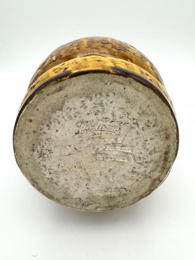 Gunnar Nylund Mustard Chamotte Stoneware Vase