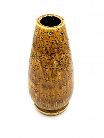 Gunnar Nylund Mustard Chamotte Stoneware Vase