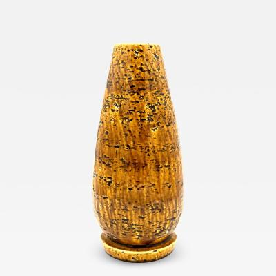 Gunnar Nylund Mustard Chamotte Stoneware Vase