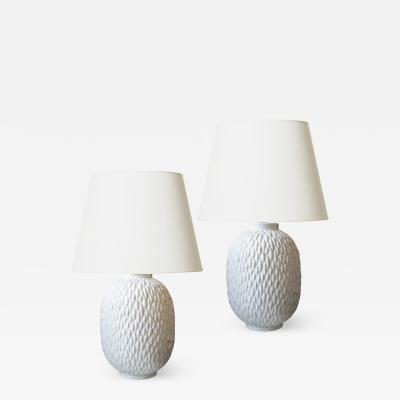 Gunnar Nylund Pair of Organic Modern Lamps by Gunnar Nylund for Rorstrand