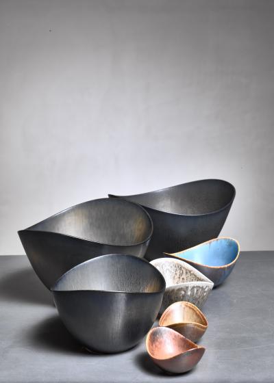 Gunnar Nylund Set of 7 Gunnar Nylund ceramic bowls for R rstrand 1950s