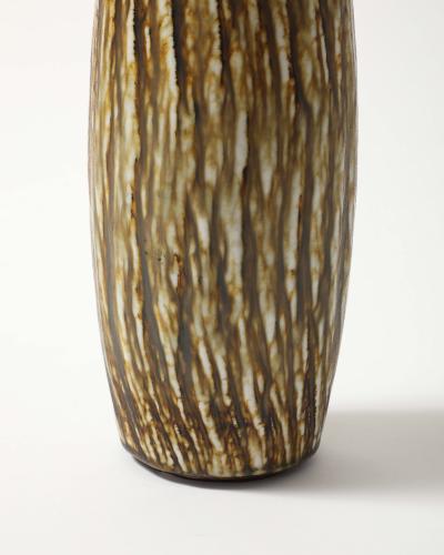 Gunnar Nylund Tiger Taup Glaze Rubus Vase by Gunnar Nylund for Rorstrand