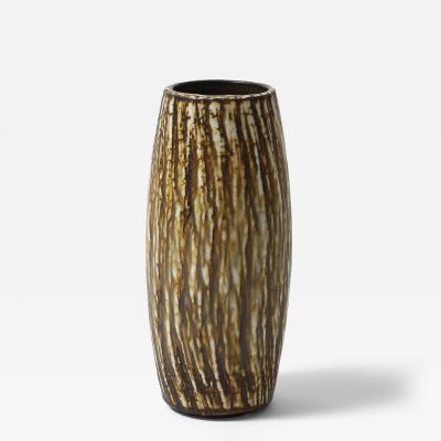 Gunnar Nylund Tiger Taup Glaze Rubus Vase by Gunnar Nylund for Rorstrand