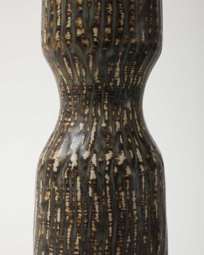 Gunnar Nylund Tiger Taup Glaze Stoneware Vase by Gunnar Nylund for Rorstrand