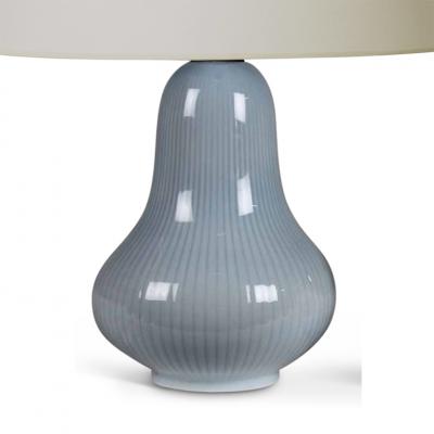 Gunnar Nylund Tonally striped table lamp by Gunnar Nylund