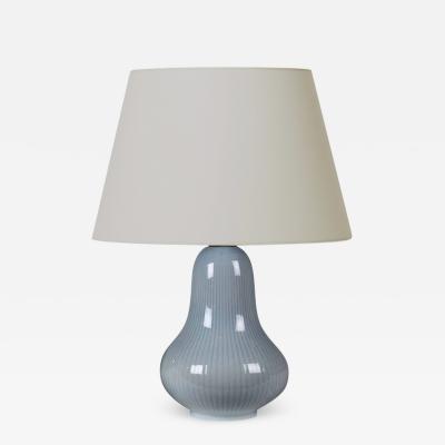 Gunnar Nylund Tonally striped table lamp by Gunnar Nylund
