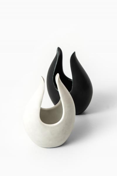 Gunnar Nylund Vases Model Caolina Produced by R rstrand in Sweden