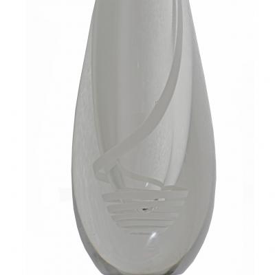 Gunnel Nyman Glass Serpentini vase by Gunnel Nyman for Nuut jarvi Nottsj 