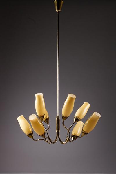Gunnel Nyman Gunnel Nyman Model 51110 Chandelier for Idman Oy Finland 1950s