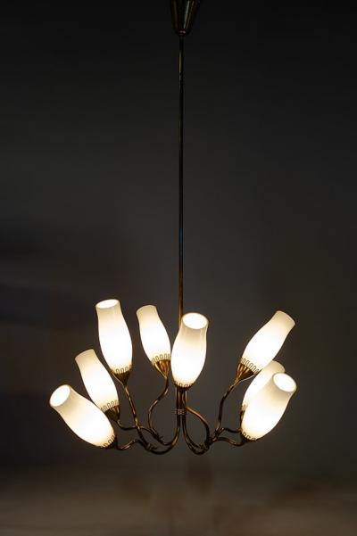 Gunnel Nyman Gunnel Nyman Model 51110 Chandelier for Idman Oy Finland 1950s