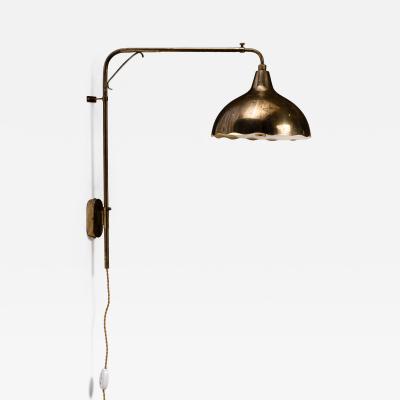 Gunnel Nyman Gunnel Nyman brass wall lamp for Idman