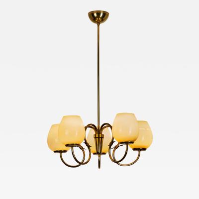 Gunnel Nyman Model 51132 5 Chandelier by Gunnel Nyman for Idman Finland Mid 20th Century