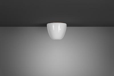 Gunnel Nyman Model 80115 Opal Ceiling Lamp by Gunnel Nyman for Idman Finland Mid 20th C
