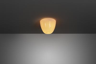 Gunnel Nyman Model 80115 Opal Ceiling Lamp by Gunnel Nyman for Idman Finland Mid 20th C