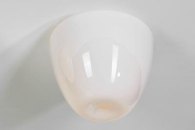 Gunnel Nyman Model 80115 Opal Ceiling Lamp by Gunnel Nyman for Idman Finland Mid 20th C