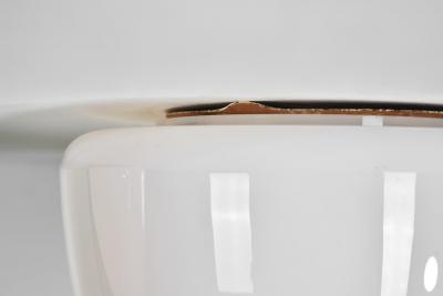 Gunnel Nyman Model 80115 Opal Ceiling Lamp by Gunnel Nyman for Idman Finland Mid 20th C
