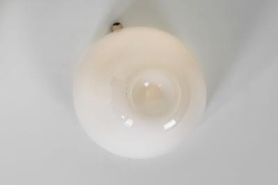 Gunnel Nyman Model 80115 Opal Ceiling Lamp by Gunnel Nyman for Idman Finland Mid 20th C