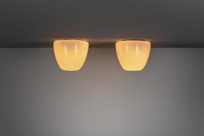 Gunnel Nyman Pair of Model 80115 Ceiling Lamps by Gunnel Nyman for Idman Oy Finland 1950s
