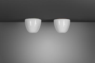 Gunnel Nyman Pair of Model 80115 Ceiling Lamps by Gunnel Nyman for Idman Oy Finland 1950s