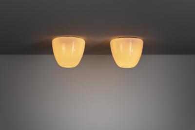 Gunnel Nyman Pair of Model 80115 Ceiling Lamps by Gunnel Nyman for Idman Oy Finland 1950s