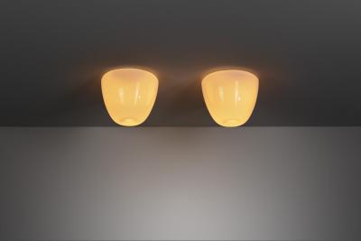 Gunnel Nyman Pair of Model 80115 Ceiling Lamps by Gunnel Nyman for Idman Oy Finland 1950s