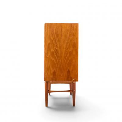 Gunni Omann Gunni Omann Mid Century Danish Teak High Sliding Door Credenza