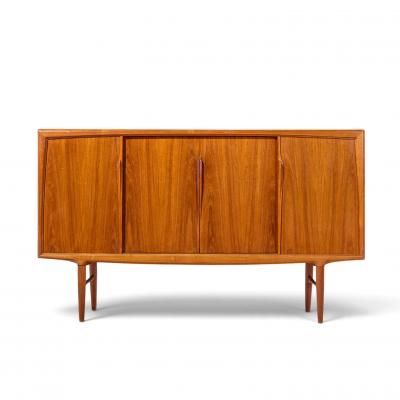 Gunni Omann Gunni Omann Mid Century Danish Teak High Sliding Door Credenza