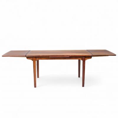 Gunni Omann Gunni Omann for Omann Jun Mid Century Danish Rosewood Hidden Leaf Dining Table