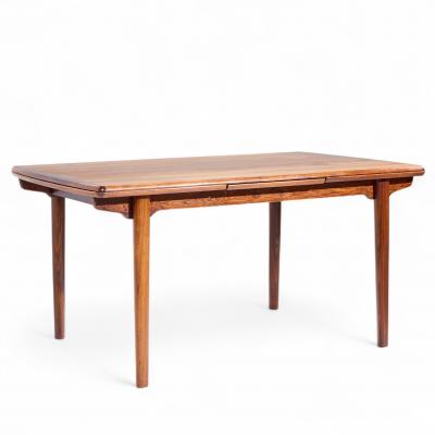 Gunni Omann Gunni Omann for Omann Jun Mid Century Danish Rosewood Hidden Leaf Dining Table