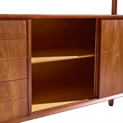 Gunni Omann Gunni Omann for Omann Jun Model 3 Mid Century Danish Teak Credenza and Hutch