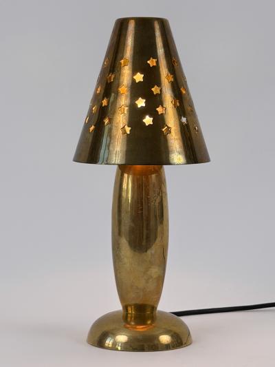 Gunther Lambert Rare Lovely Mid Century Brass Side Table Lamp by Gunther Lambert Germany 1970s
