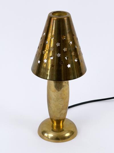 Gunther Lambert Rare Lovely Mid Century Brass Side Table Lamp by Gunther Lambert Germany 1970s