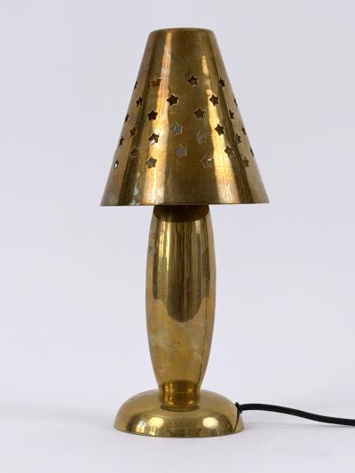 Gunther Lambert Rare Lovely Mid Century Brass Side Table Lamp by Gunther Lambert Germany 1970s