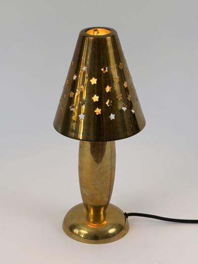Gunther Lambert Rare Lovely Mid Century Brass Side Table Lamp by Gunther Lambert Germany 1970s