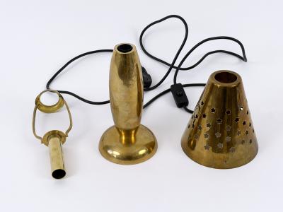 Gunther Lambert Rare Lovely Mid Century Brass Side Table Lamp by Gunther Lambert Germany 1970s