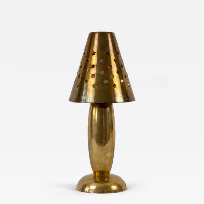 Gunther Lambert Rare Lovely Mid Century Brass Side Table Lamp by Gunther Lambert Germany 1970s