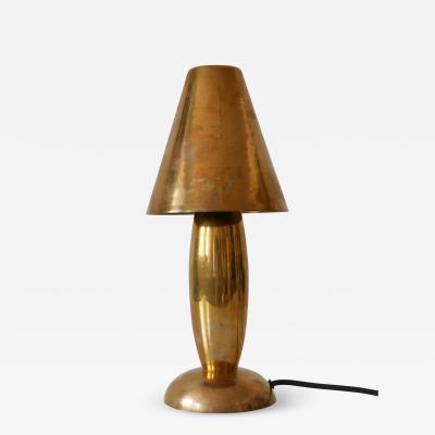 Gunther Lambert Rare Lovely Mid Century Modern Brass Side Table Lamp by Lambert Germany 1970s